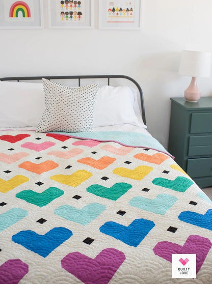 Heart Gems by Quilty Love - Printed Paper Pattern