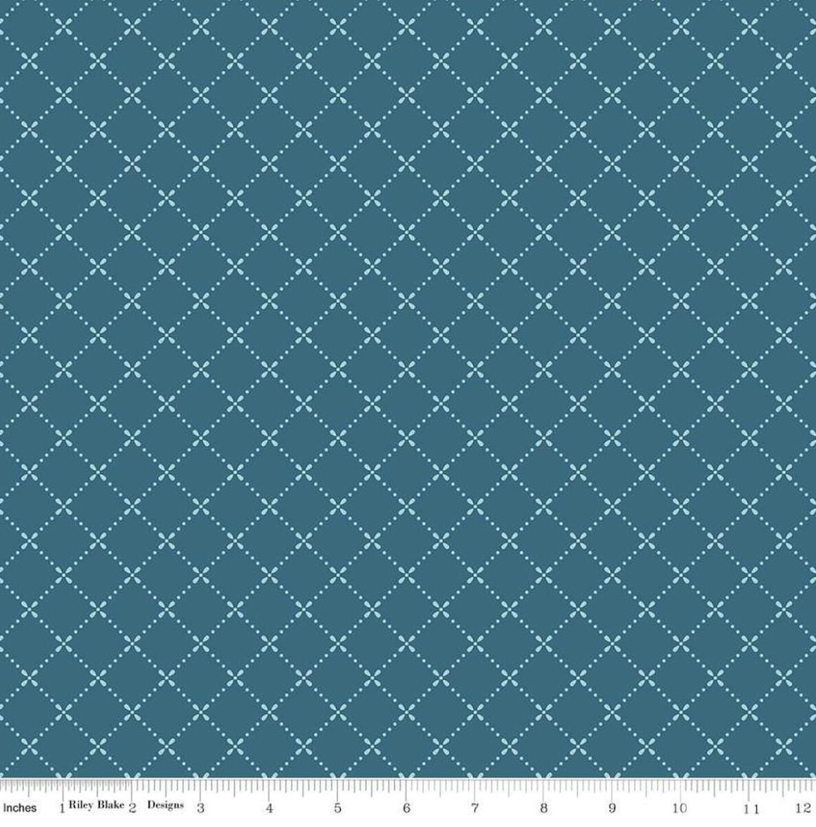 Riley Blake - Mary Catherine - Grid Stargazer - C16704-STARGAZER - Fabric by the half yard