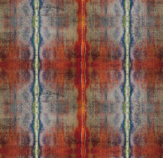 Free Spirit Tim Holtz - Abandoned - Eclectic Elements Dyed Stripe Multi - Fabric by the half yard