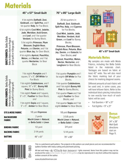 Show and Tell Quilt Pattern - Elizabeth Hartman - Physical Paper Pattern