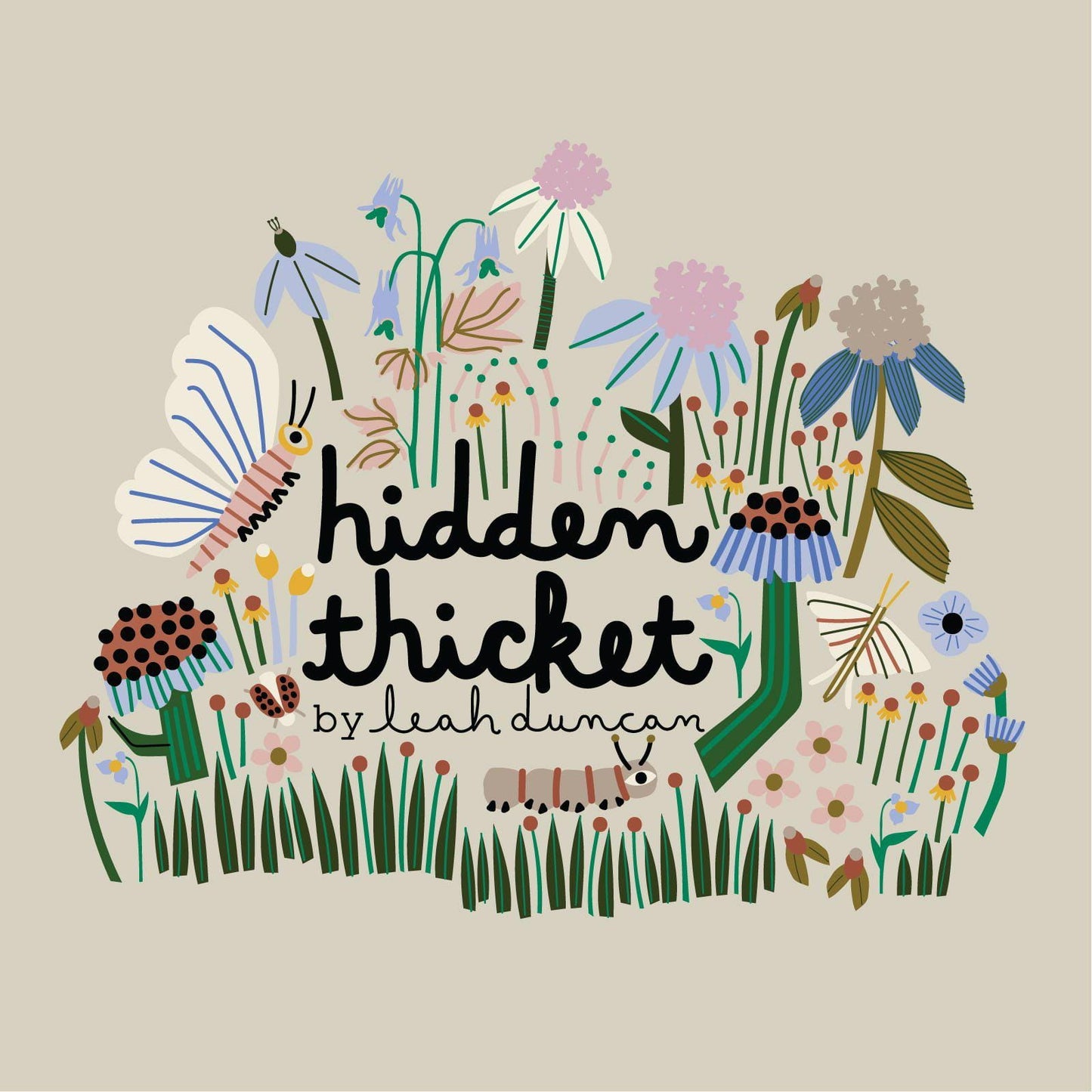 Cloud 9 - Hidden Thicket - Magnolia by Leah Duncan 100% Organic Cotton by the half yard