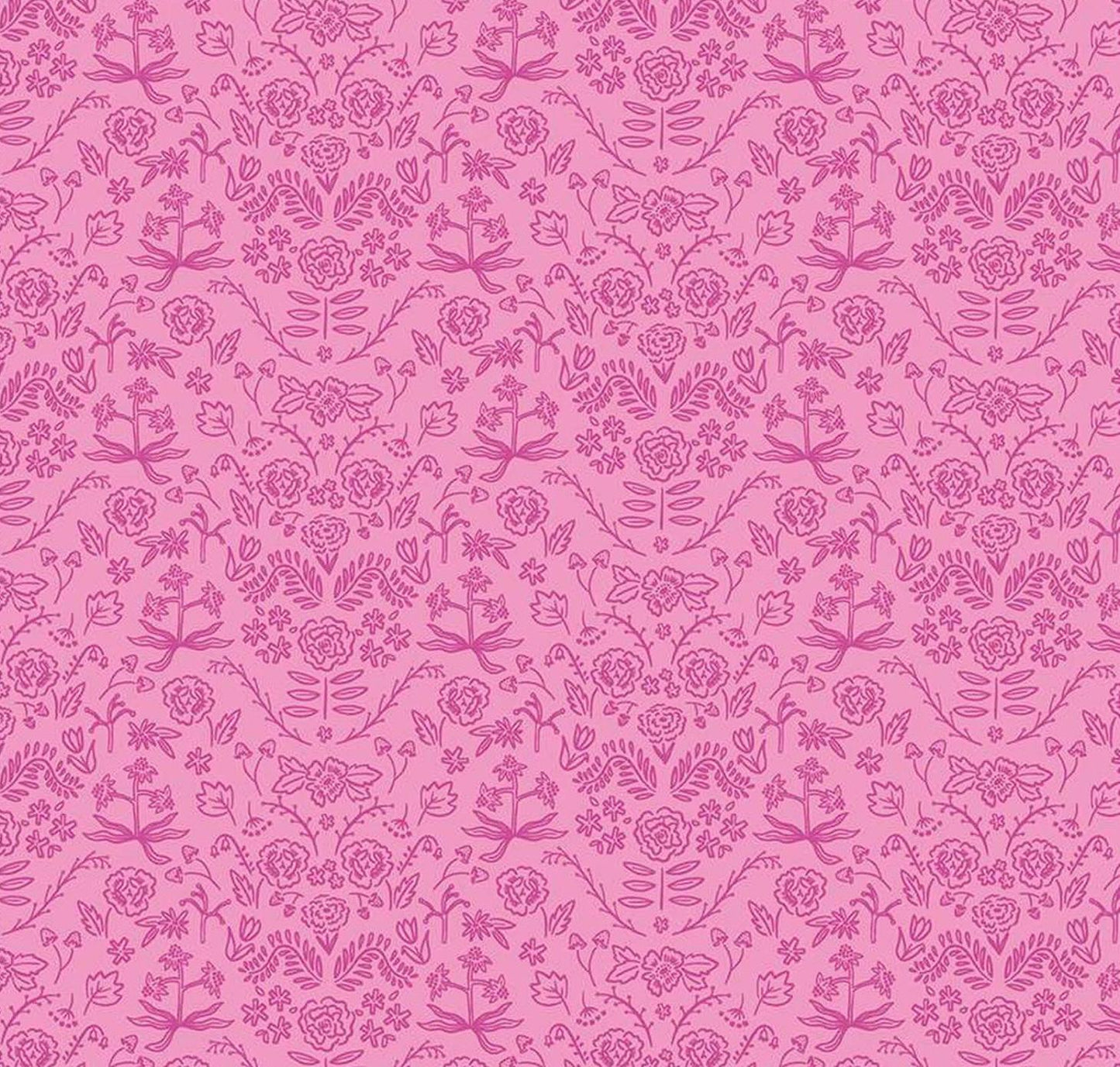Riley Blake - Chloe Damask - Peony - C14523 - Fabric by the half yard