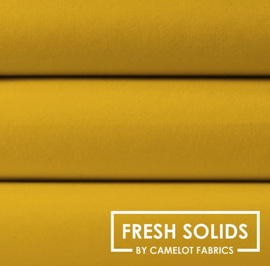 Camelot - Fresh Solids - Gold - Fabric by the half yard