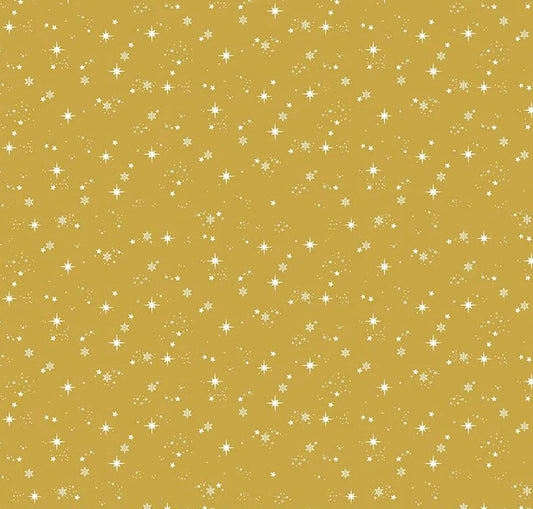 Riley Blake - Moonchild - Starfall - Curry - Fabric by the half yard