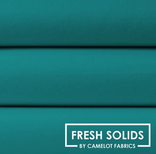 Camelot - Fresh Solids - Bali Teal - Fabric by the half yard