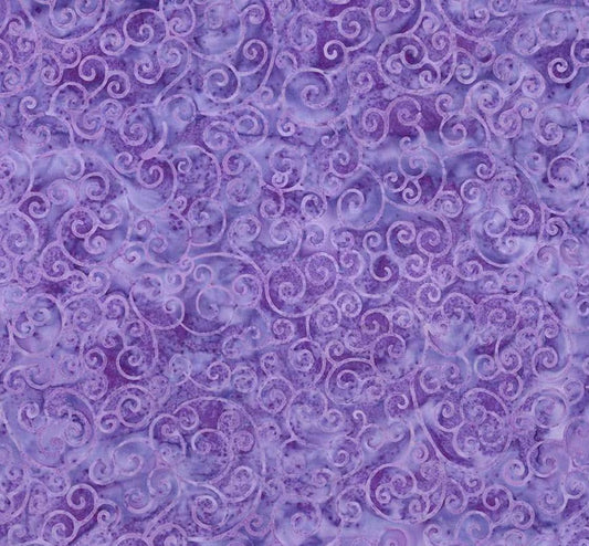 Riley Blake - Expressions Batiks Radiant Flourish Orchid - Hand Dyed Batik Quilting fabric by the half yard BT23383-173