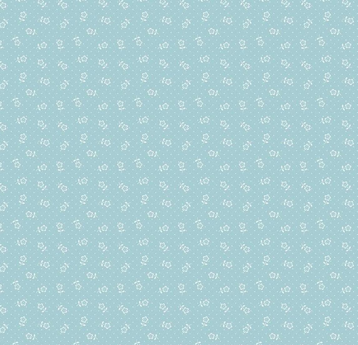 Riley Blake - Mary Catherine - Flower Dots Songbird - C16705-SONGBIRD - Fabric by the half yard
