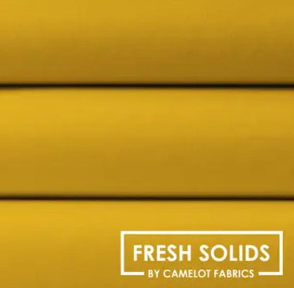 Camelot - Fresh Solids - Gold - Fabric by the half yard