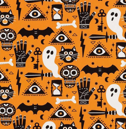 Alexander Henry - Incantation - Orange - 8951A - Fabric by the half yard
