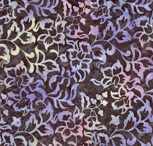 Riley Blake - Expressions Batiks Radiant Flourish Powdered Pearl - Hand Dyed Batik Quilting fabric by the half yard BT23382-162