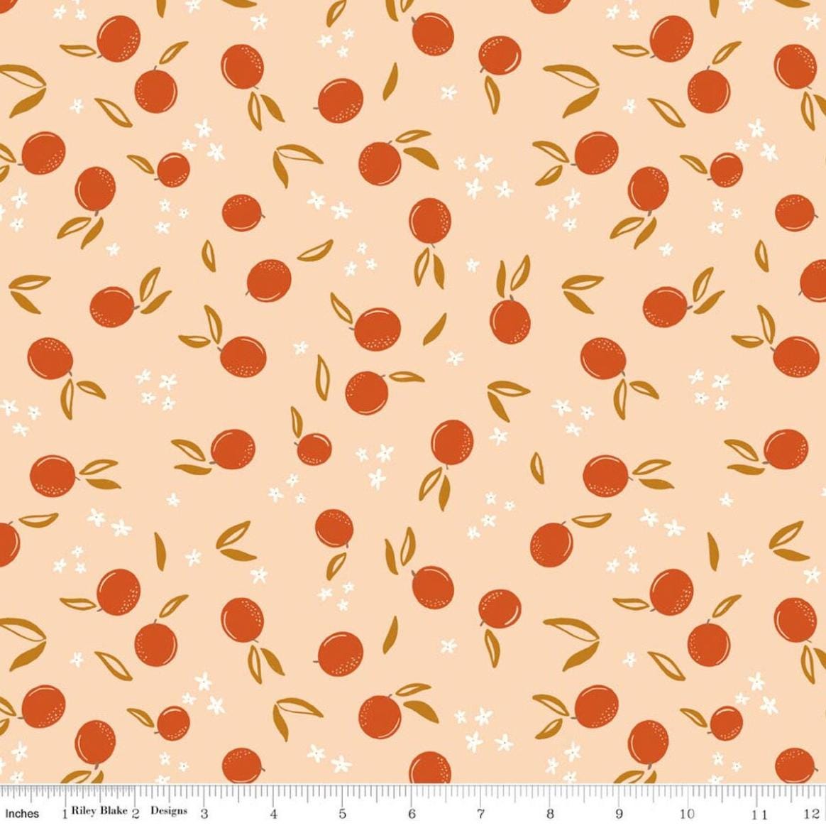 Riley Blake - Homage - Oranges Shell by Fran Gulick of Cotton and Joy C17223-SHELL Quilting Cotton by the HALF yard