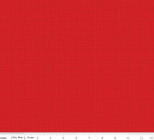 Riley Blake - Texture - Red - 100% Quilting Cotton Fabric by the HALF YARD - C610-RED