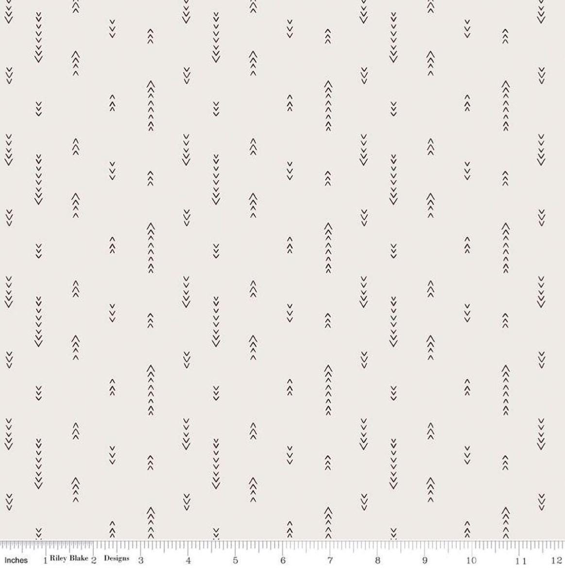 Riley Blake - Olive Grove - Arrows Ivory - C16635-IVORY - Quilting fabric by the half yard