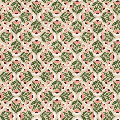 Cloud9 - Honey Garden - Florets - Tan by Juliana Tipton - 227778 - 100% Certified Organic Cotton by the half yard