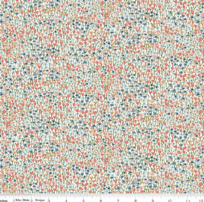 Liberty Fabrics - Botanist's Walk - Joy Meadow B - Lasenby Cotton - Quilting Fabric by the half yard