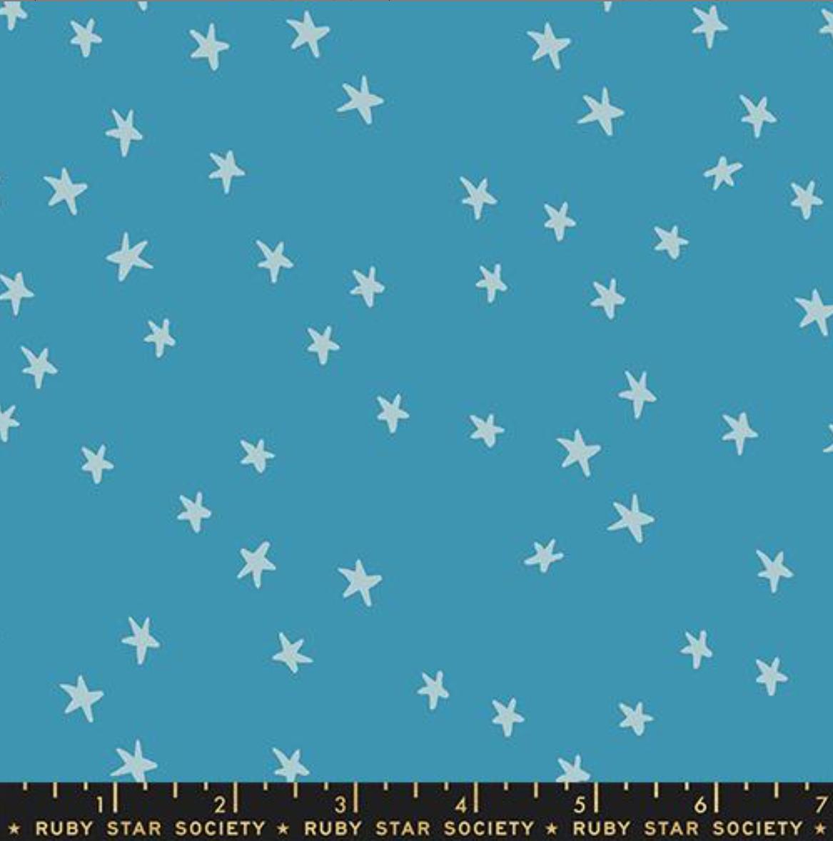 Ruby Star Society - Starry - Vintage Blue - Fabric by the Half Yard