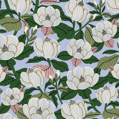 Cloud 9 - Hidden Thicket - Magnolia by Leah Duncan 100% Organic Cotton by the half yard