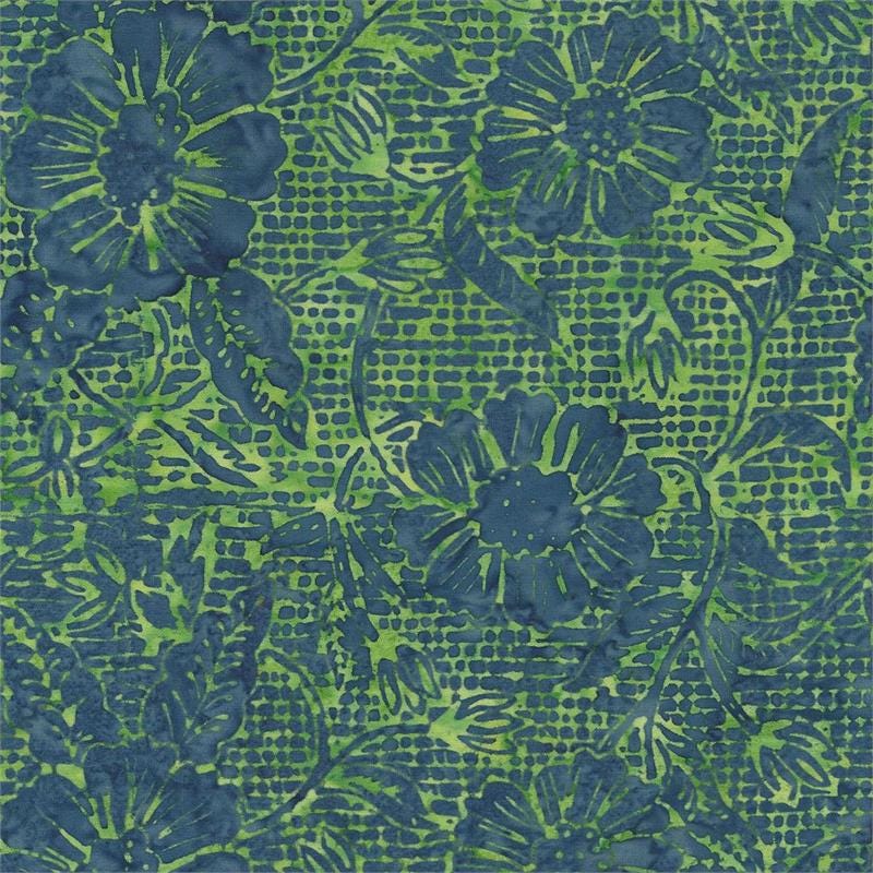 Batik Textiles - Twilight Garden Party - 5942 - Fabric by the half yard