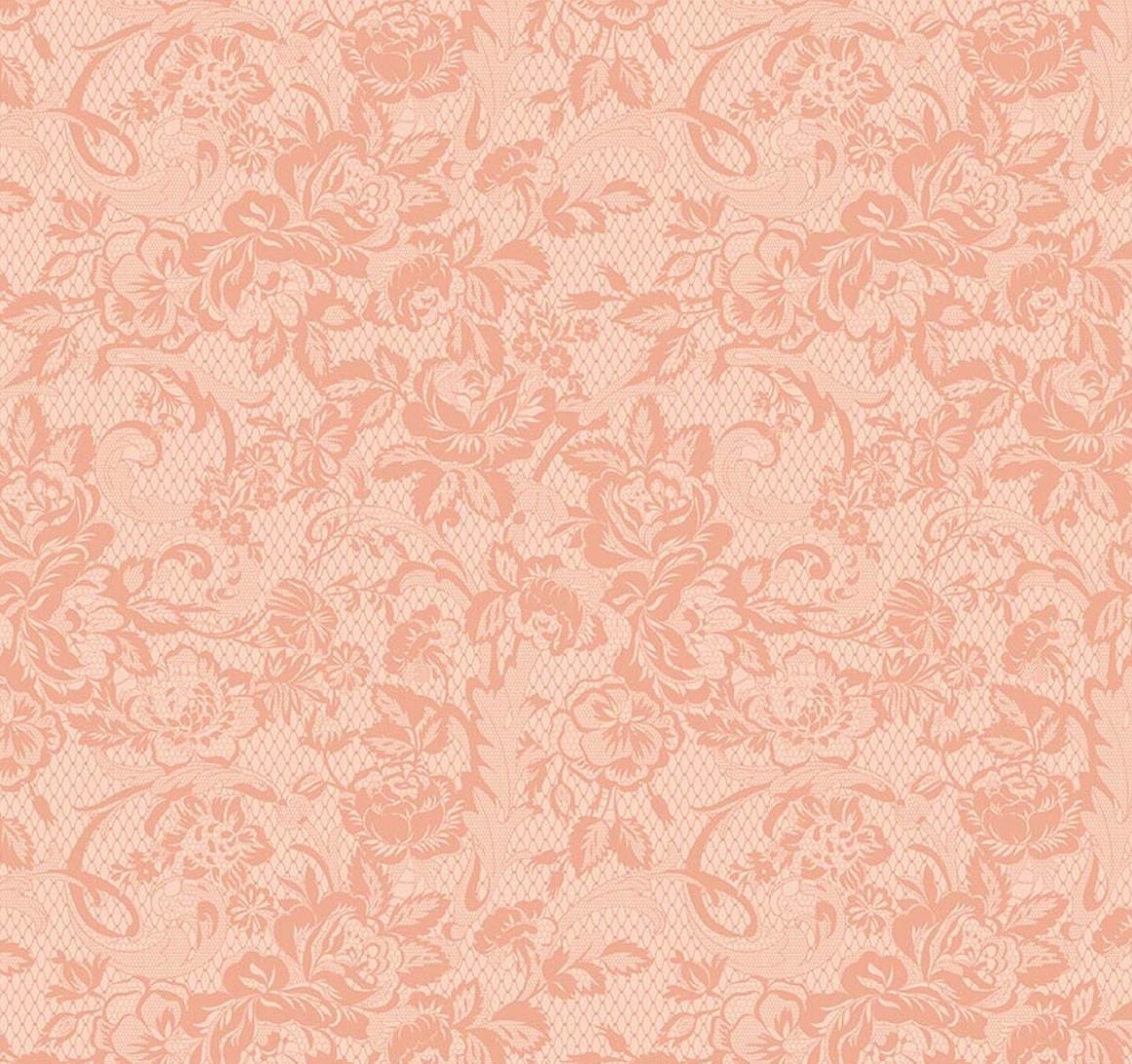 Riley Blake - Rose & Violet's Bouquet des Fleurs Lace Blush - C17292-BLUSH - Fabric by the half yard