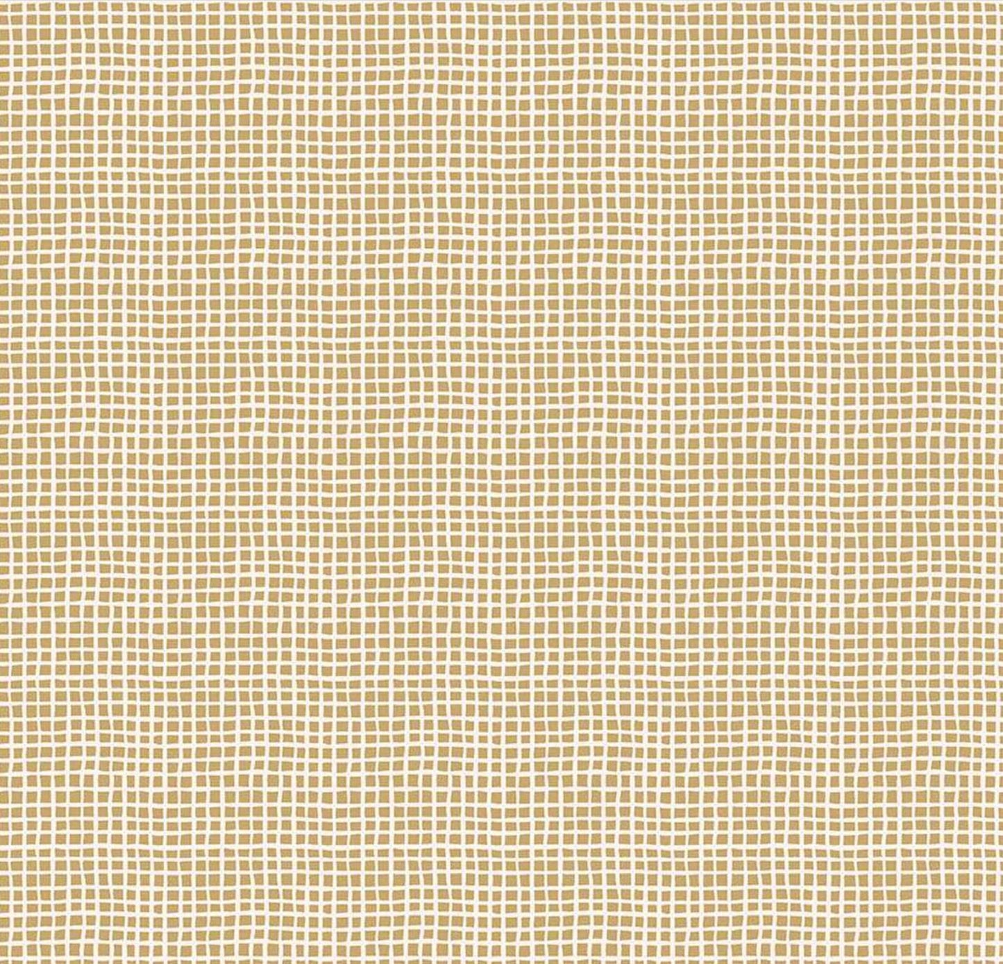 Riley Blake - Round The Mountain - Wonky Gingham - Curry - Fabric by the half yard