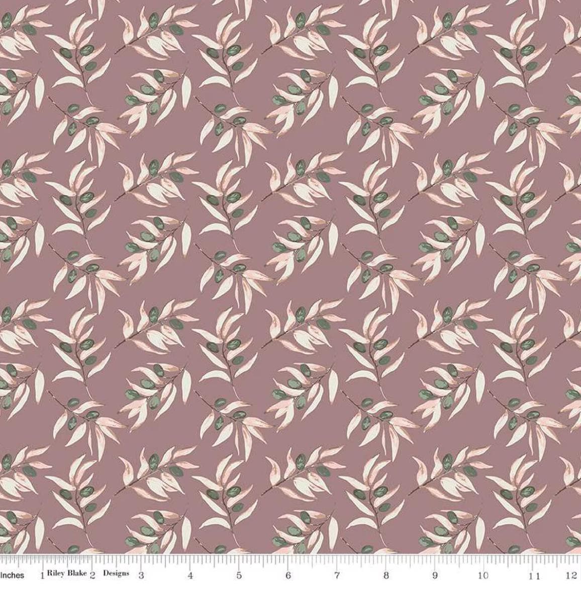 Riley Blake - Olive Grove - Branches Heather - C16631-HEATHER - Quilting fabric by the half yard