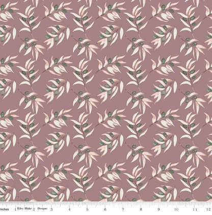 Riley Blake - Olive Grove - Branches Heather - C16631-HEATHER - Quilting fabric by the half yard