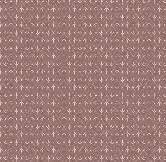 Riley Blake - Threads of Grace - Ivy Marsala C16824-MARSALA Quilting Cotton Fabric by the HALF Yard