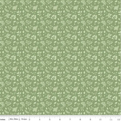 Riley Blake - Magical Winterland - Green Tonal Clover - C14947-CLOVER - Fabric by the half yard