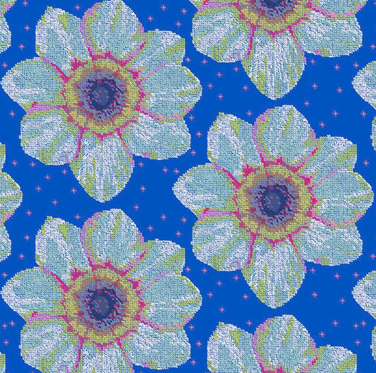 Anna Maria for Free Spirit - Welcome Home - Patras Aegean Floral - Fabric by the half yard