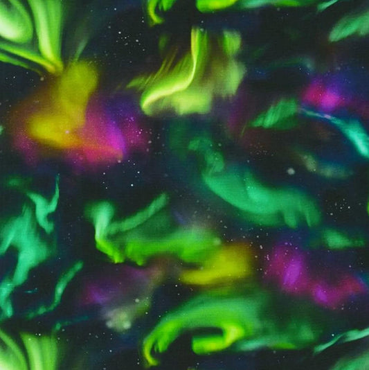 Robert Kaufman - Nature's Wonder - Northern Lights - Fabric by the half yard