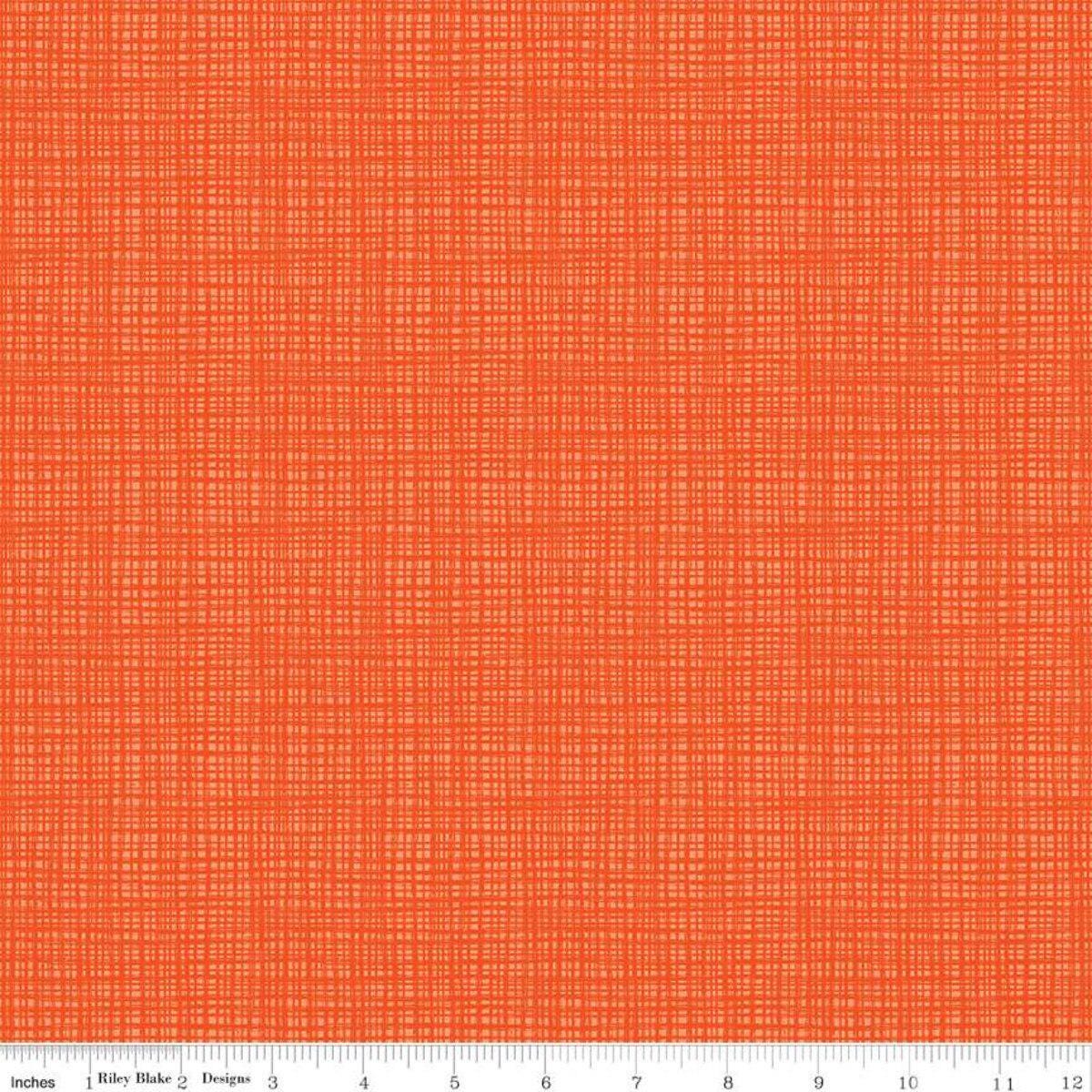 Riley Blake - Texture - Orange - 100% Quilting Cotton Fabric by the HALF YARD - C610-Orange