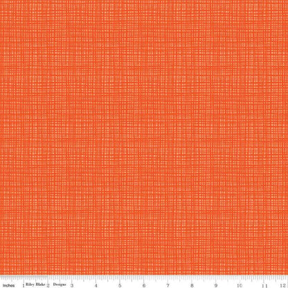 Riley Blake - Texture - Orange - 100% Quilting Cotton Fabric by the HALF YARD - C610-Orange