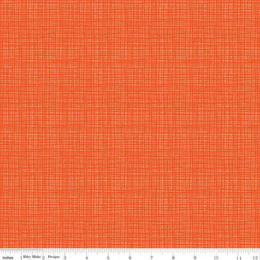 Riley Blake - Texture - Orange - 100% Quilting Cotton Fabric by the HALF YARD - C610-Orange