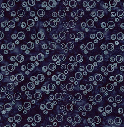 Riley Blake - Expressions Batiks Radiant Flourish Midnight - Hand Dyed Batik Quilting fabric by the half yard BT23384-299