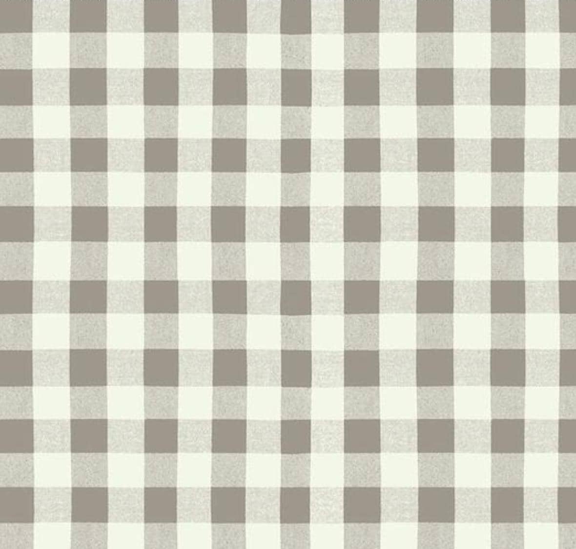 Clothworks - A Dog's Life - Buffalo Plaid - Taupe - 100% Quilting Cotton Fabric by the HALF YARD - Y3367-62