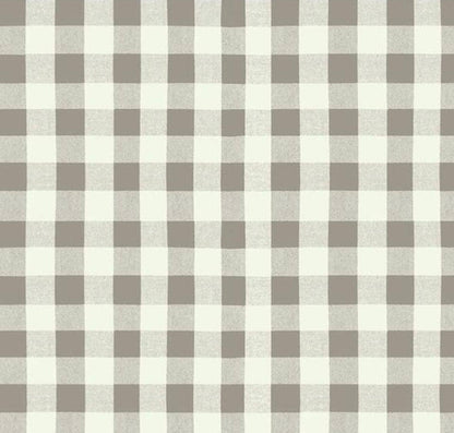 Clothworks - A Dog's Life - Buffalo Plaid - Taupe - 100% Quilting Cotton Fabric by the HALF YARD - Y3367-62