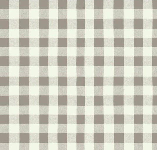 Clothworks - A Dog's Life - Buffalo Plaid - Taupe - 100% Quilting Cotton Fabric by the HALF YARD - Y3367-62