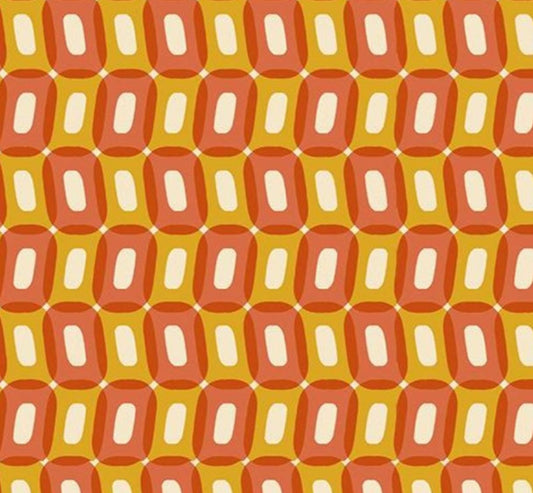Ruby Star Society - To and Fro Ooos - Rust Orange by Rashida Coleman Hale - Fabric by the Half Yard