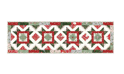 Riley Blake - A Little Christmas Mistletoe and Holly Table Runner Quilt Kit by Beverly McCullough KT-16400