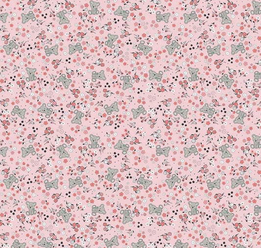 Riley Blake - Sleep Tight - Pink Garden by Gabrielle Neil Design Studio - Fabric by the HALF Yard