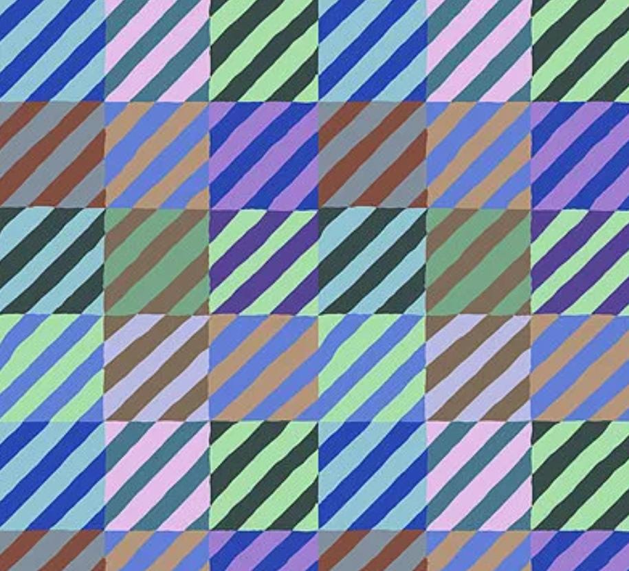Kaffe Fassett - Regimental Ties - Blue - Fabric by the half yard