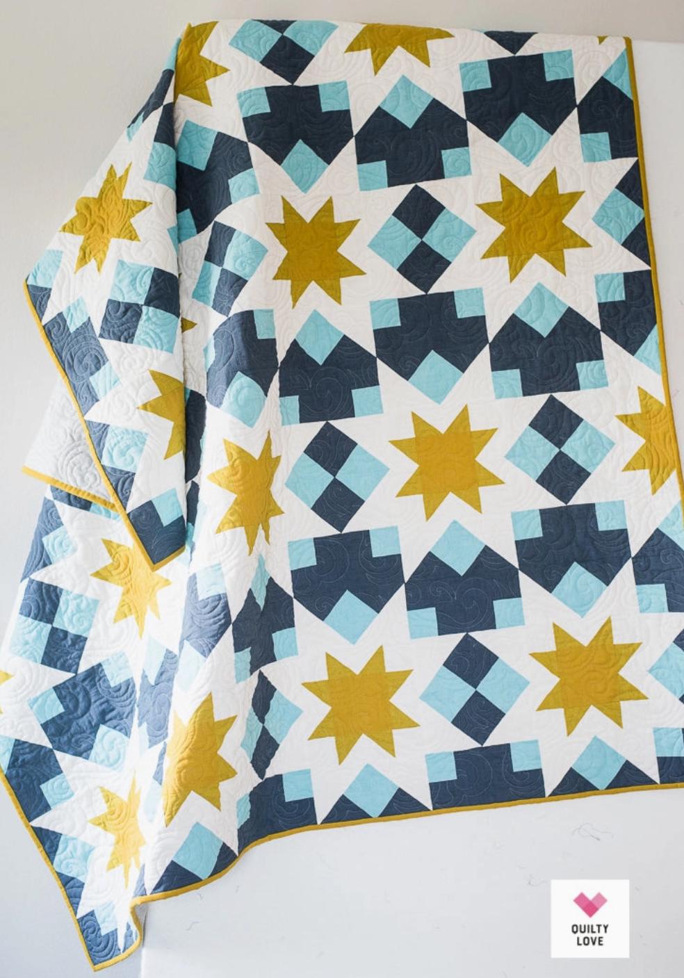 Night Stars Pattern by Quilty Love - Printed Paper Pattern