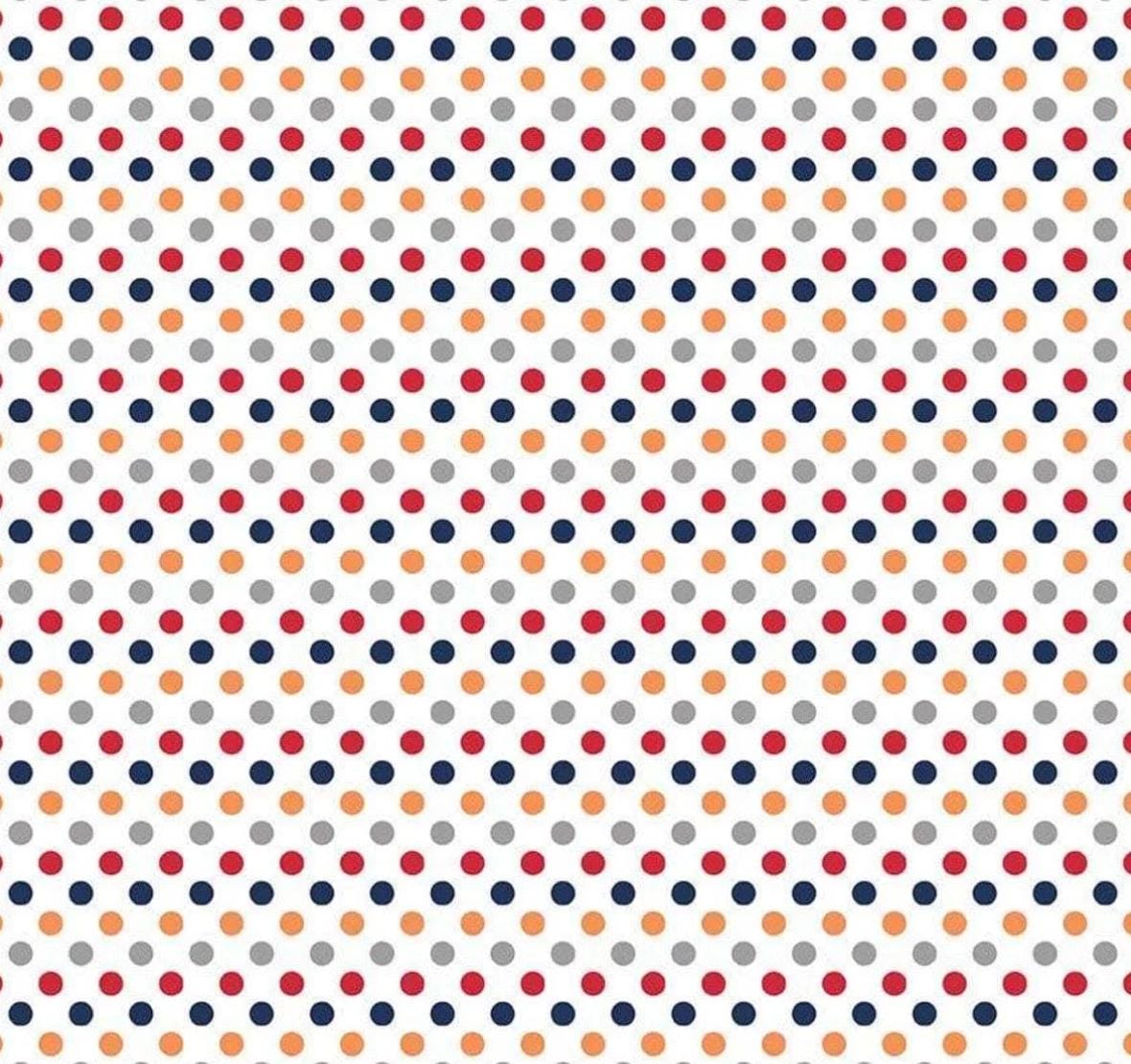 Riley Blake - Small Dot - C350-02 BOY - Fabric by the half yard