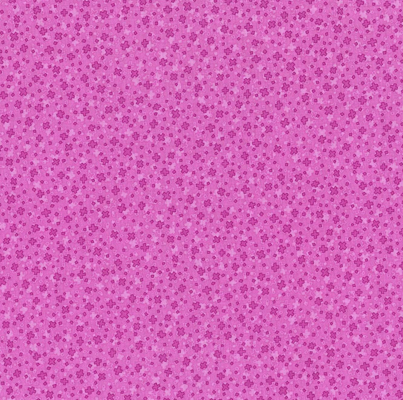 RJR Fabrics - Hopscotch - Square Dance - Dahlia Violet Pink - 3222-004 - Fabric by the half yard