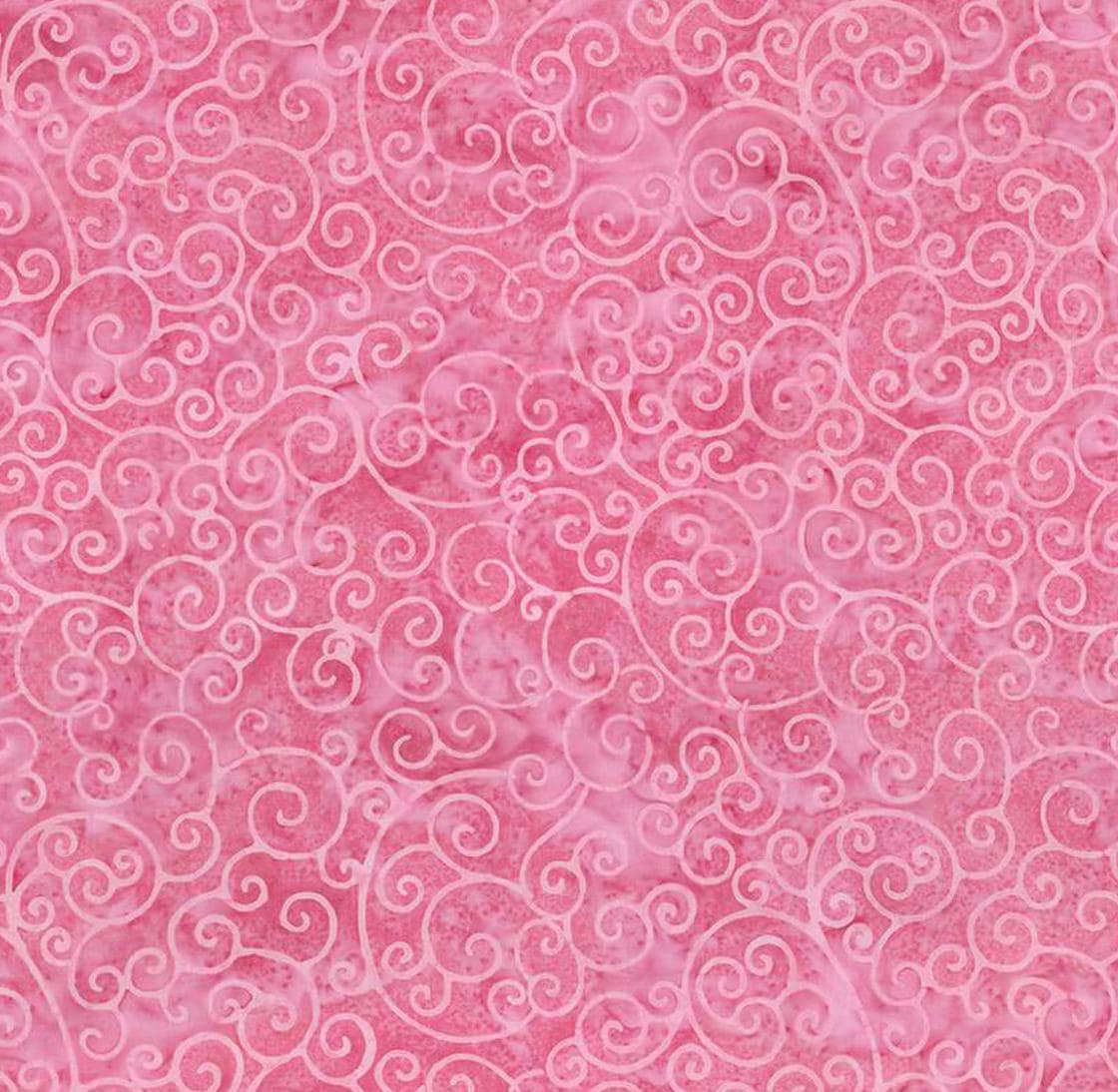 Riley Blake - Expressions Batiks Radiant Flourish Cotton Candy - Hand Dyed Batik Quilting fabric by the half yard BT23383-193