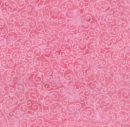 Riley Blake - Expressions Batiks Radiant Flourish Cotton Candy - Hand Dyed Batik Quilting fabric by the half yard BT23383-193