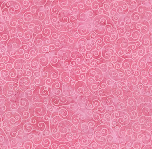 Riley Blake - Expressions Batiks Radiant Flourish Cotton Candy - Hand Dyed Batik Quilting fabric by the half yard BT23383-193