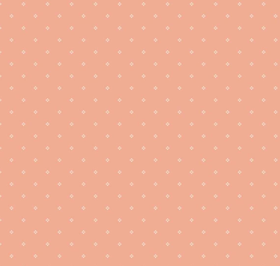 Riley Blake Rose & Violet's Bouquet des Fleurs Dots Peach - C17294-PEACH - Fabric by the half yard