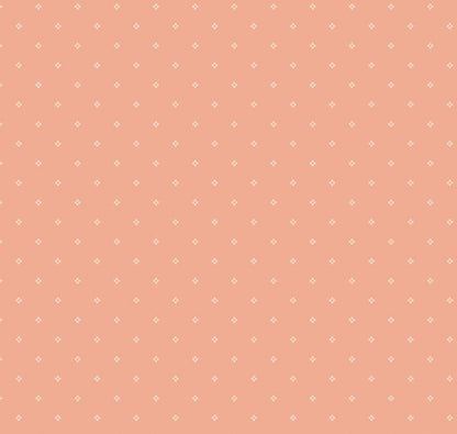 Riley Blake Rose & Violet's Bouquet des Fleurs Dots Peach - C17294-PEACH - Fabric by the half yard