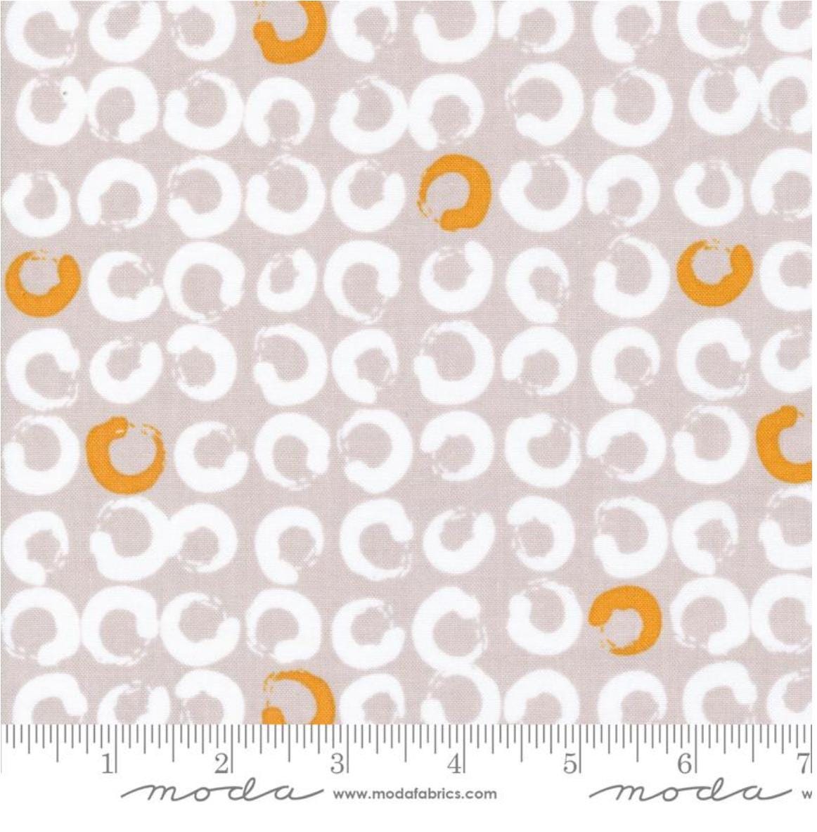 Moda - Bluish - Bobbins - Sand, by Zen Chie - Fabric by the Half Yard